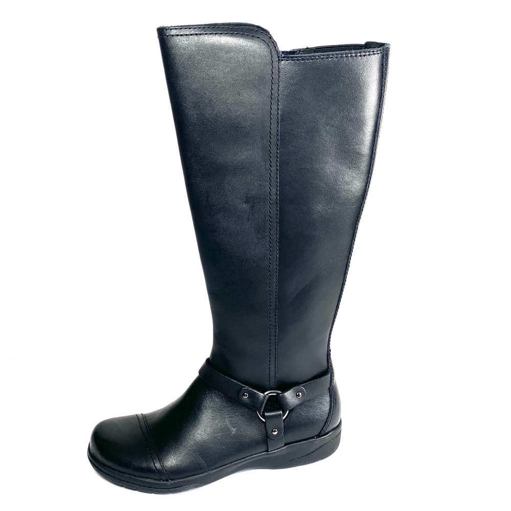 Clarks Womens Cheyn Lindie Knee High Boot Black